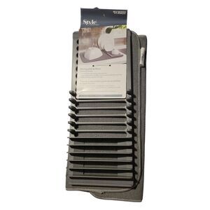 Gray Dish Drying Mat and Rack
